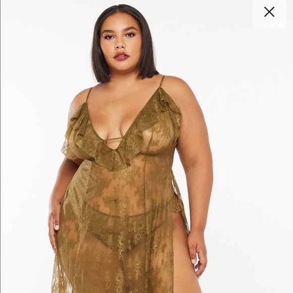 Savage X Fenty Chantilly Cascade lace slip - Picture 3 of 7
